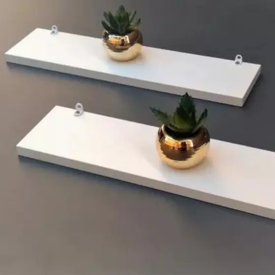 Prateleiras 30cm Branco MDF Nichos Sala Quarto Cozinha Banheiro