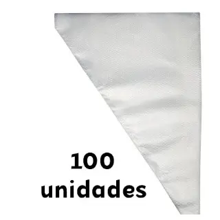 Saco De Confeitar Medio 100 Unidades Confeitaria Bolo Doce Cupcake