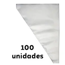 Saco De Confeitar Medio 100 Unidades Confeitaria Bolo Doce Cupcake