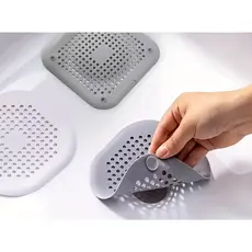 Filtro De Cabelo De Silicone E Plugue De Drenagem Para Banheira Chuveiro-Evita Entupimentos Odores
