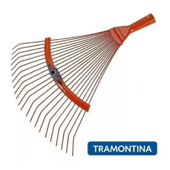 Vassoura Rastelo Fixa Regulável 22 Dentes Tramontina Em Aço