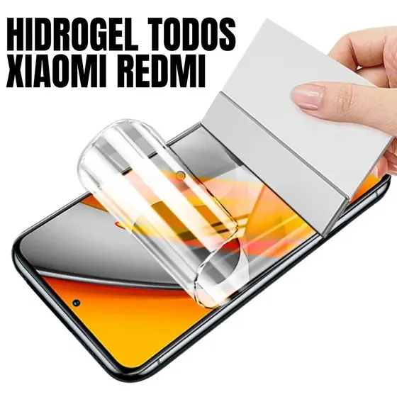 Película Hidrogel HD para Xiaomi Poco e Redmi – X3 X4 X5 X6 M2 M3 M4 Note 7 ao 13 Pro Plus Mi 11