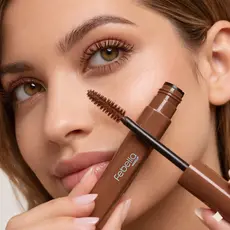 Máscara de Cílios Marrom, seu Cilios Natural e Volumoso, Make Natural Febella Volume Itenso Ruby
