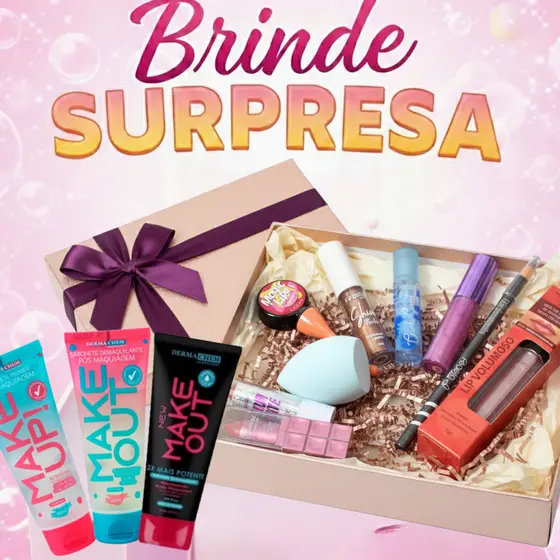 Surpresa, Lip Gloss Tint Esponjas e Lapis de Sobrancelha , Um item Sortidos