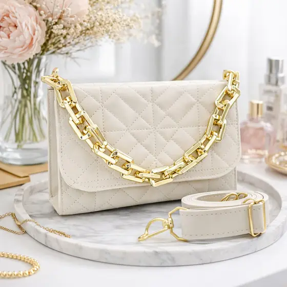 Bolsa Feminina Estilo Luxo com Corrente | Ideal para Dia e Noite