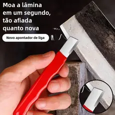 Afiador Profissional de Facas Aço Tungstênio Pedra Diamantada Lâminas Tesoura Jardinagem Cabo Antiderrapante