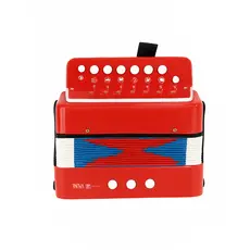Acordeon Sanfona Colibri Instrumento Educativo Infantil 3 Baixos Gaita De Botão 7 Teclas Colibri