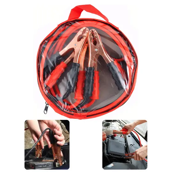 Cabo Bateria Chupeta Transferência de Carga Caminhão Carro 800A 12 ou 24 volts Resistente Fio Grosso