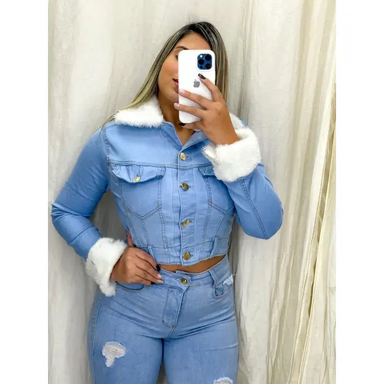 JAQUETA JEANS FEMININA CÓS CLARA