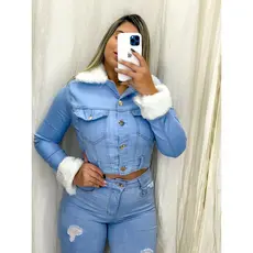 JAQUETA JEANS FEMININA CÓS CLARA