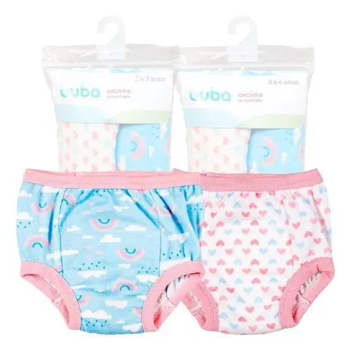 Kit Desfralde Infantil Buba 2 Cuecas 2 Calcinhas Absorvente