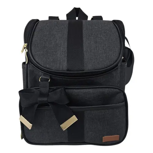 Bolsa Mochila Maternidadeem Linho Luxo Impermeável Grande | Bebê Menino Menina