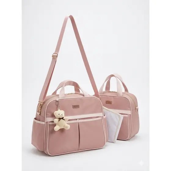 Bolsa Maternidade Saída Kit Mala Bebê Menina Menino 3 Peças -Linha Diária