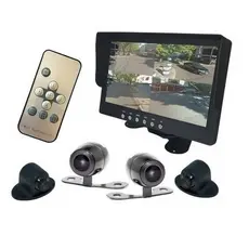 Sistema de Monitoramento RS816BR Tela de 7" Polegadas com 4 Câmeras de Acordo com Resolução do Contran