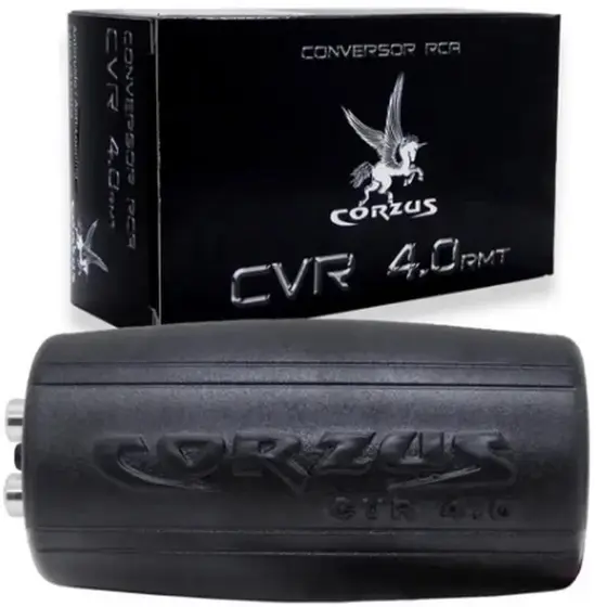 Conversor RCA Corzus Automotivo Alta para Baixa CVR 4.0 Fio para RCA anti ruido