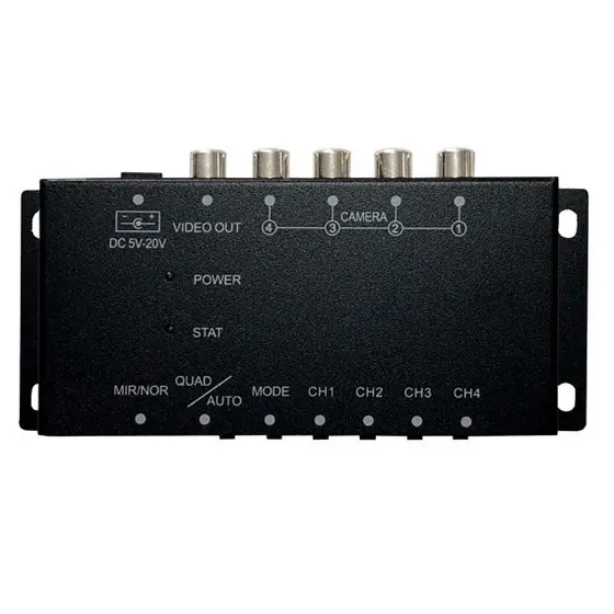 Módulo DVR Sistema de Vídeo Monitoramento sem Gravador Roadstar RS1088BR Entrada para 4 Câmeras