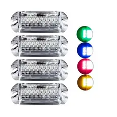 4 strobo led ajk avulso 6w luz som automotivo caixa bob