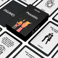 Jogo de Cartas  Pesadão para Adultos com 55 Cartas Resenha Festa Drink Game diversão galera +18