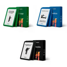 Kit Esquenta a Festa O Jogo + Audácia + Pesadão Anime a sua Resenha Jogo para adultos Festa Drink Game Beber Esquenta Bebe jogo de festa baralho animado diversão galera +18 Casal Apimentar com 55 Cartas por Pacote