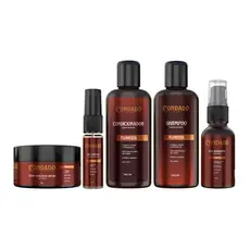 Kit Banho e Barba Masculino Shampoo Condicionador Óleo Colônia Creme Modelador Refrescante Condado