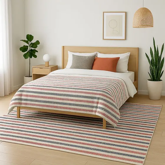 Tapete de Algodão 100% Natural para Sala e Quarto