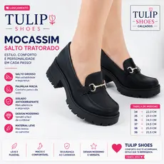 Sapato Feminino Solado expandido Cores Mocassim Feminino