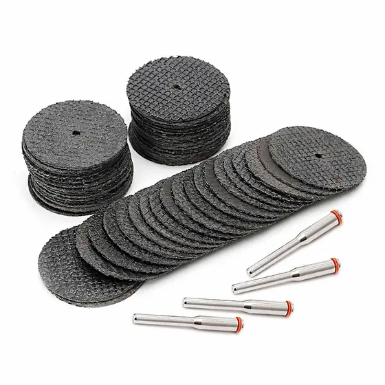 Kit 5 a 50 Mini Disco De Corte 32mm Para Metais Ferro Aço Alumínio Plástico Micro Retifica Furadeira