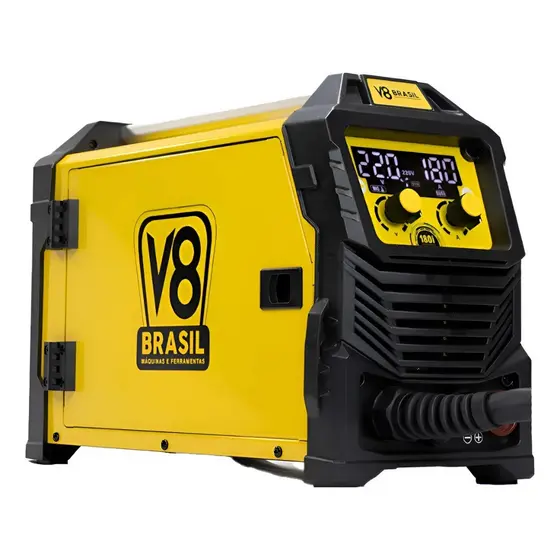 Máquina Solda Inversora Multiprocessos 180i Bivolt 6.160W - V8 Brasil