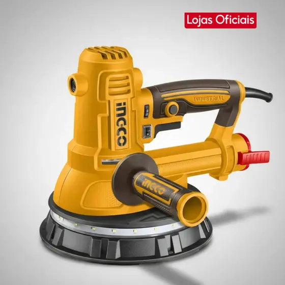 Lixadeira De Parede Drywall Teto Ingco (220V) 850W Com Led E Saco Coletor