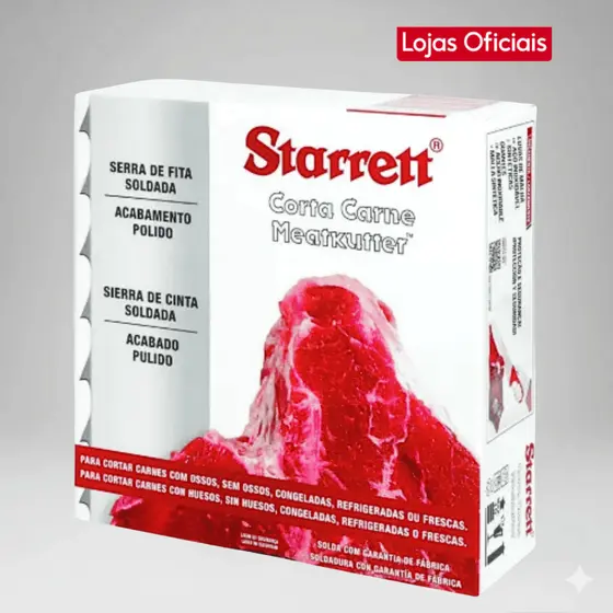Kit 5 Lâmina Serra Fita 2,18m Carne Açougue Caixa C/ 5un Starrett