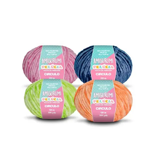 Linha Fio Amigurumi Pelúcia 131m - Circulo