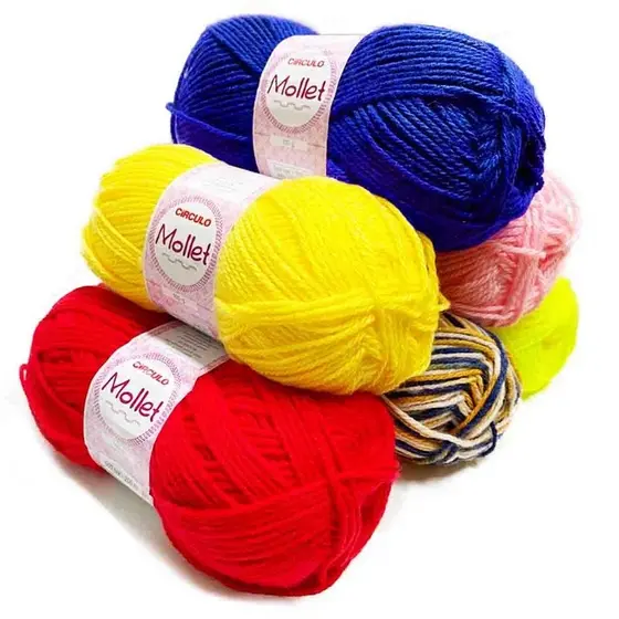 Lã Mollet 100 Gramas Tricô e Crochê - Circulo