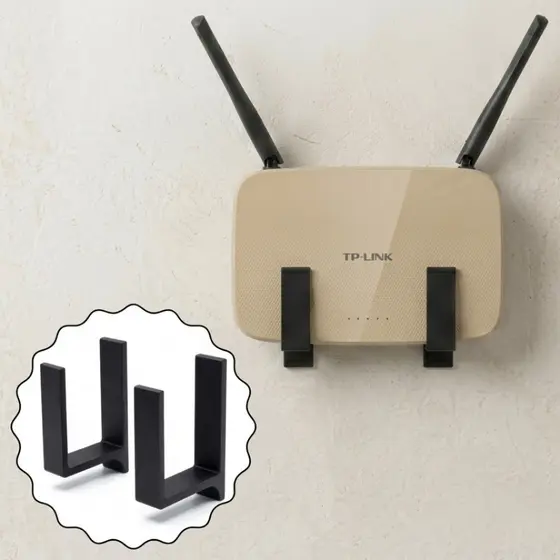 Suporte Roteador Parede Sala Quarto Prateleira Modem Wi Fi 3M Organizador Universal MDF TV Game