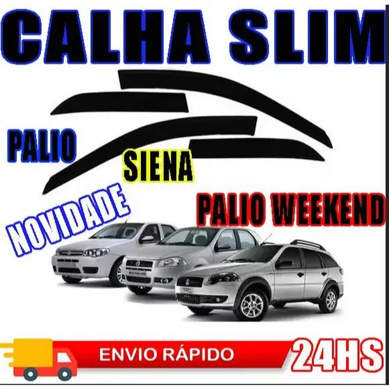 CALHA SLIM | 1996/2013 - 4PTS | Palio (exceto Attractive), Siena (exceto Grand Siena)