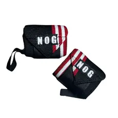 Par cor preto red white Munhequeira Crossfit-munhequeira para push ups-clean-snatch-jerk Powerlifting Lpo