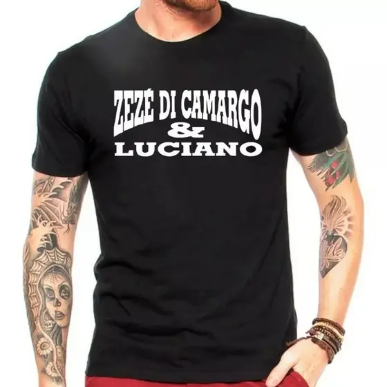 Camiseta Algodão Zezé Di Camargo E Luciano Sertanejo Modão