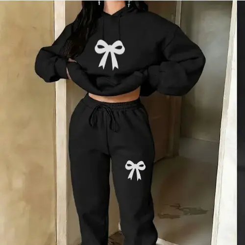 Conjunto Moletom Feminino Flanelado Premium Calça e Blusa De Frio Com Capuz envio imediato
