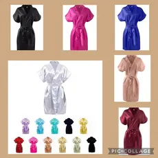 ROBE CETIM C/ ELASTANO SEM BORDADO -