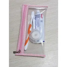 Porta Higiene bucal/Porta escova de dente/Necessaire viagem/Necessaire transparente/Estojo transparente/Estojo