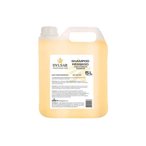 Shampoo de Pêssego para Lavatórios DYUSAR Cosméticos 5l