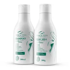 Kit Babosa Com Máscara e Shampoo De 300ml TERRACTIVA