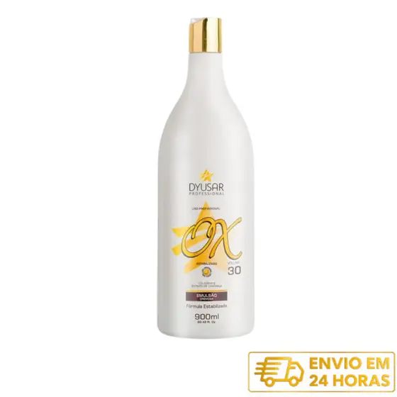 Água Oxigenada Dyusar 30 Volumes Emulsão Oxidante Profissional Coloração e Mechas