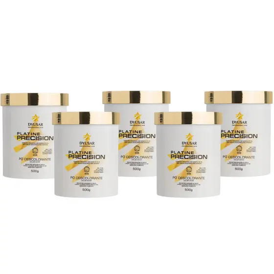 Kit 5 Pó Descolorante DYUSAR Platine Precision White 500g