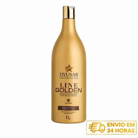 Shampoo de Hidratação Ouro Line Dyusar Cosméticos 1L
