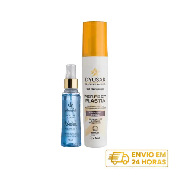 Kit Finalização Fluido Pré Escova e Doador de Brilho DYUSAR