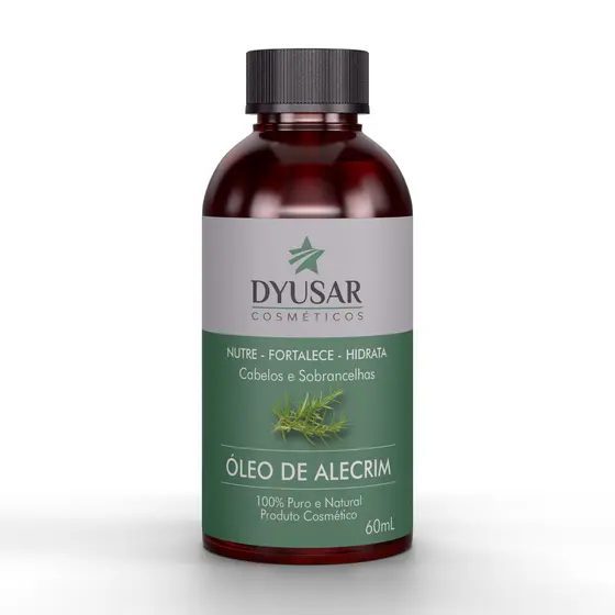 Óleo Natural De Alecrim Dyusar Cosméticos 60ml