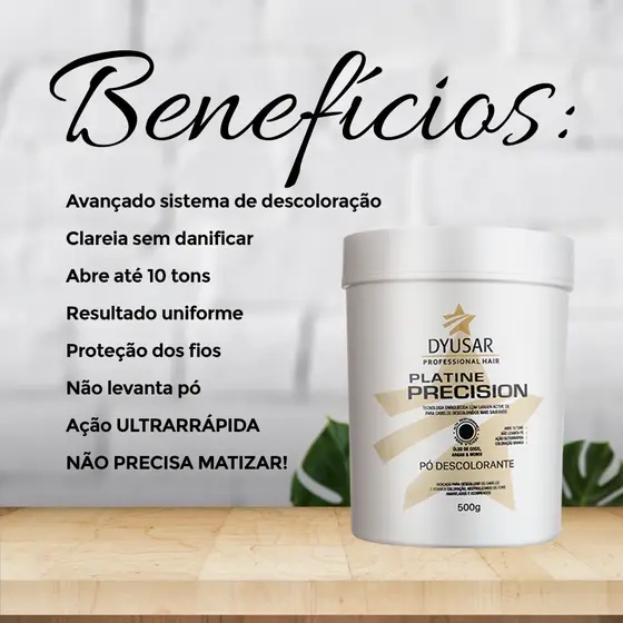 Pó Descolorante DYUSAR Platine Precision Blue 500g