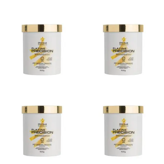 Kit 4 Pó Descolorante DYUSAR Platine Precision White 500g