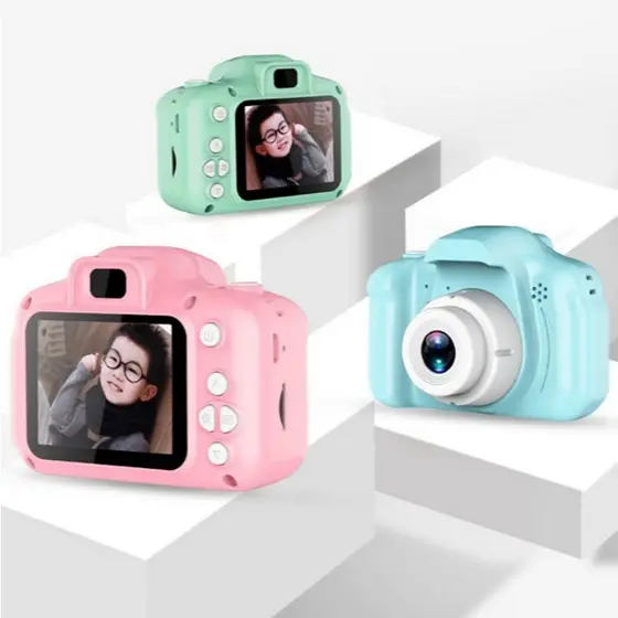 Mini Câmera Infantil Brinquedo para Meninos e Meninas, Câmera Digital com Gravação de Vídeo