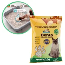 Areia Gatos Granulado Higienico Mandioca Mineral Torrao Firme Odor Biodegradavel Pet Premium
